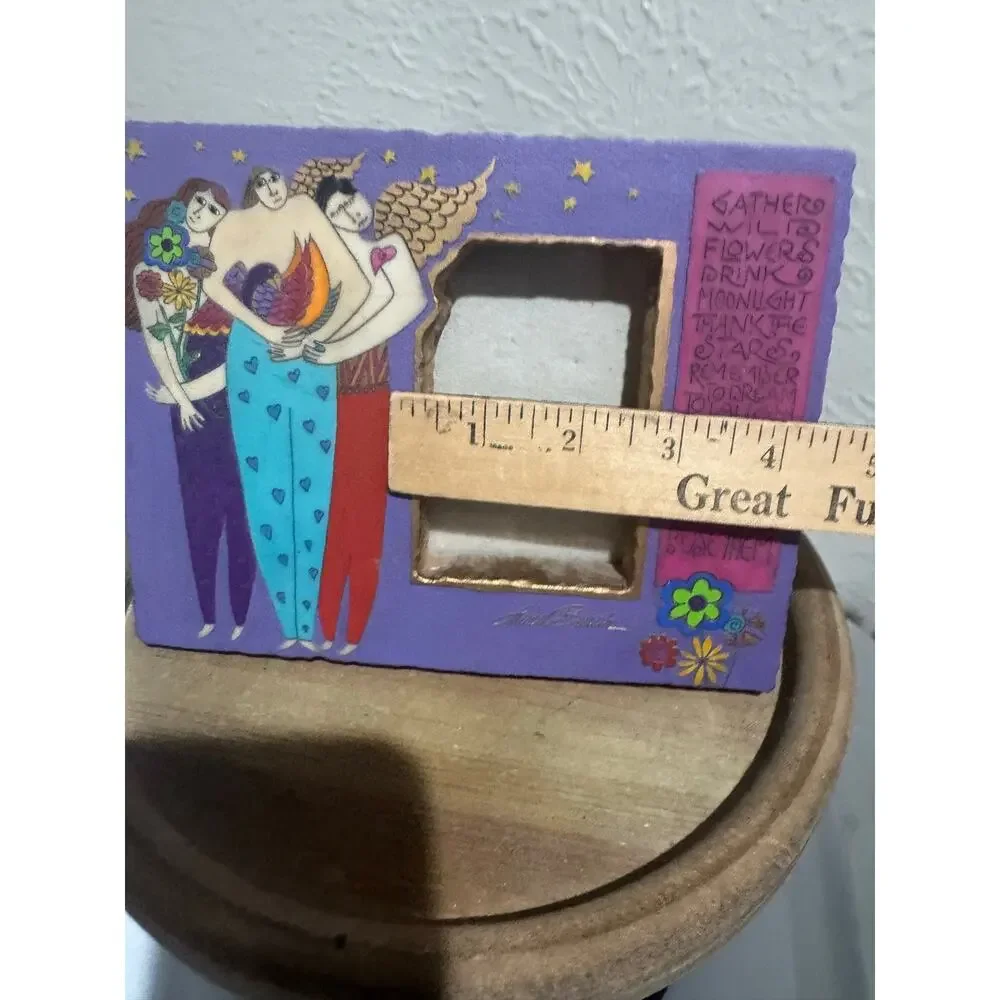 Laurel Burch Gather Wildflowers Angel Resin Frame